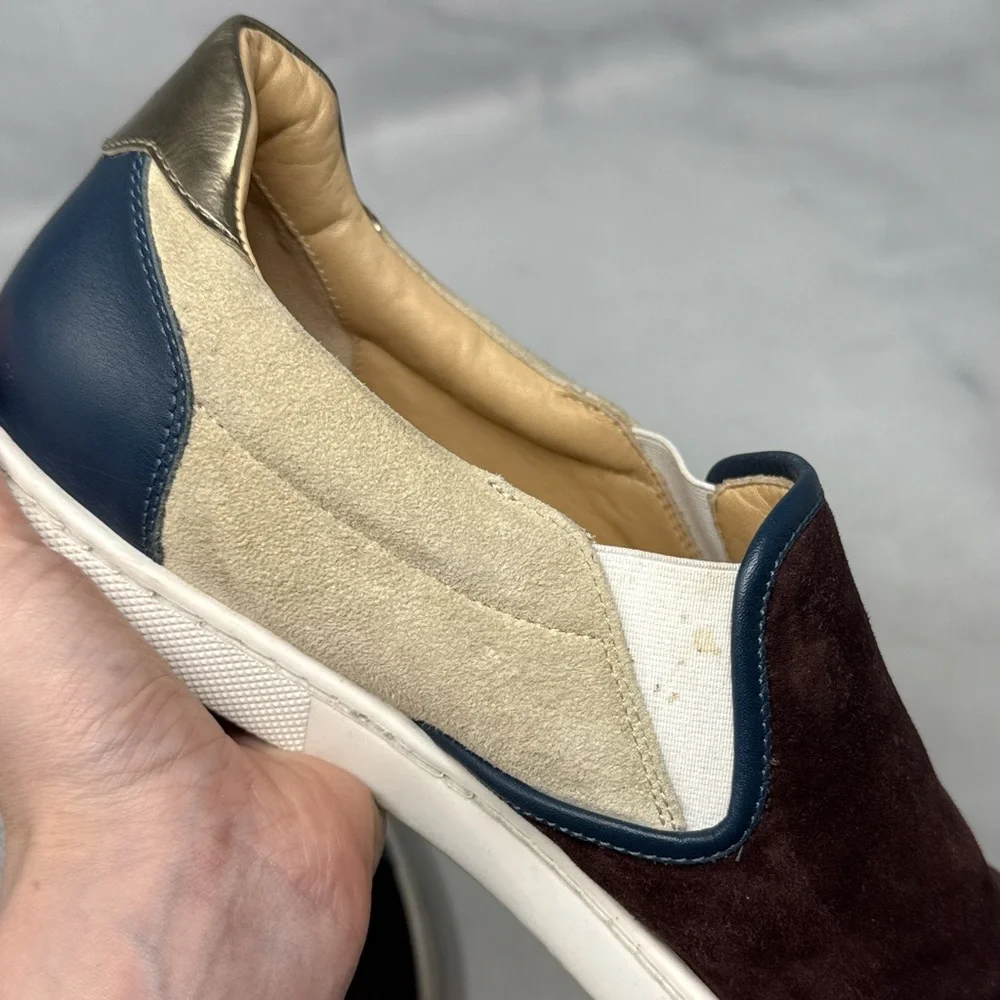 Christian Louboutin Naza Star Suede Leather Cap Toe Slip On Sneaker Shoe Mens 43 - Picture 7 of 15